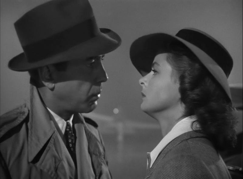 Richard "Rick" Blaine (Humphrey Bogart) and Ilsa Lund Laszlo (Ingrid Bergman) in story Casablanca