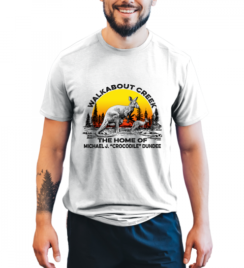 Crocodile Dundee T Shirt, Walkabout Creek T Shirt, The Home Of Michael J Crocodile Dundee Tshirt