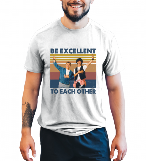 Bill And Ted’s Excellent Adventure Vintage Tshirt, Ted Bill T Shirt, Be Excellent To Each Other Shirt