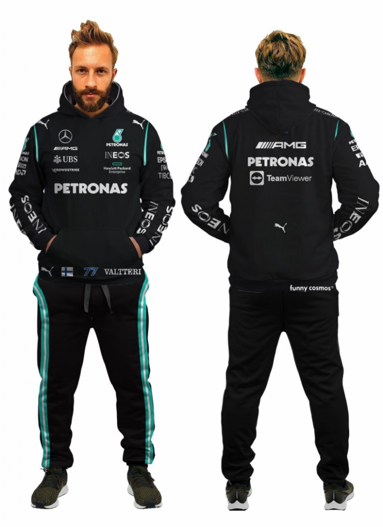 Valtteri Bottas Formula 1 2022 Shirt Hoodie Racing Uniform Clothes Sweatshirt Zip Hoodie Sweatpant
