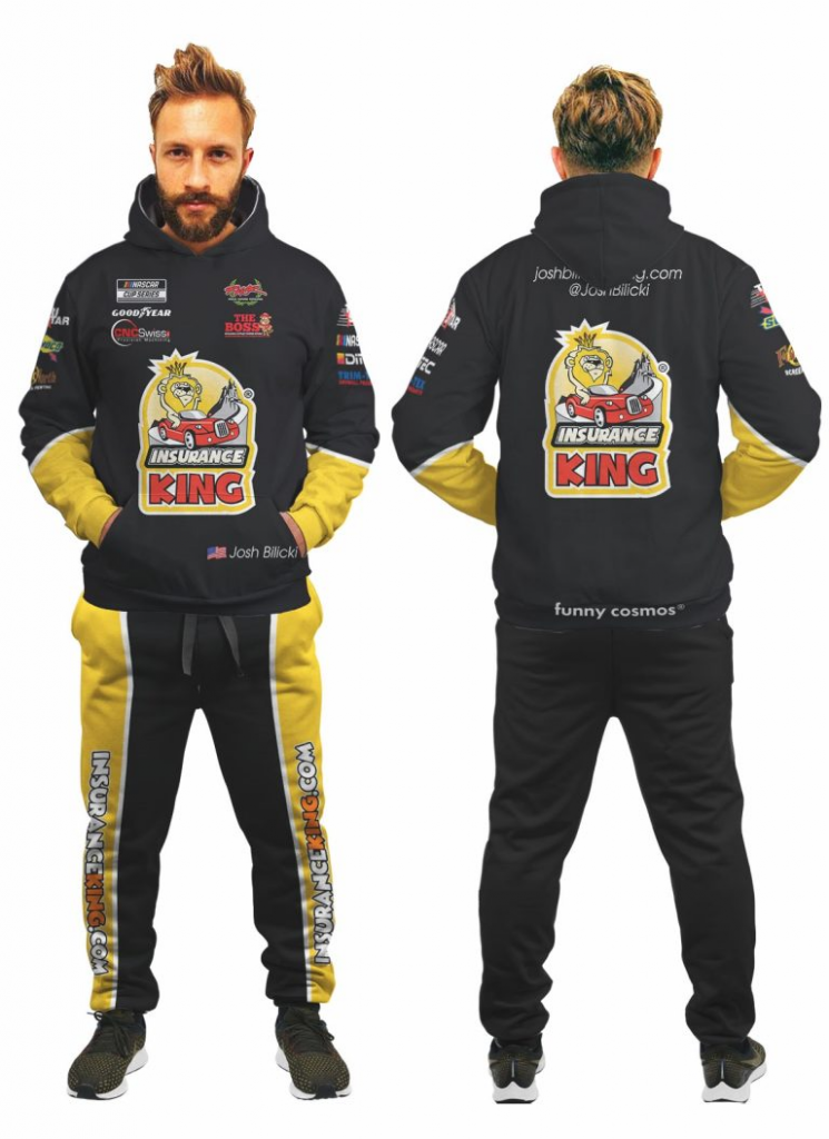 Josh Bilicki Nascar 2022 Shirt Hoodie Racing Uniform Clothes Sweatshirt Zip Hoodie Sweatpant
