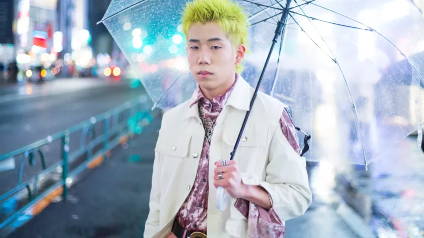 anime outfits styling demonstrated through layered tokyo harajuku streetwear fashion