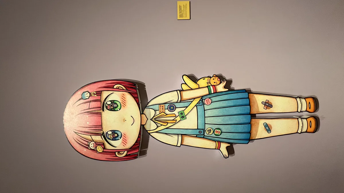 what is a yandere character archetype depicted in expressive contemporary graphic art exhibition